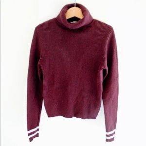 ❤️4/$20 H&M ribbed Burgundy Turtleneck 8-10
